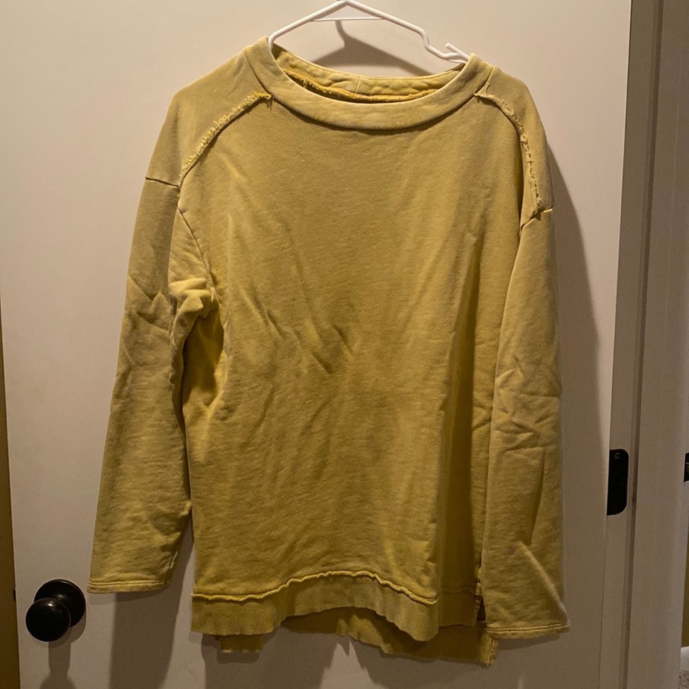 Anthropologie Pilcro gold sweatshirt size medium.